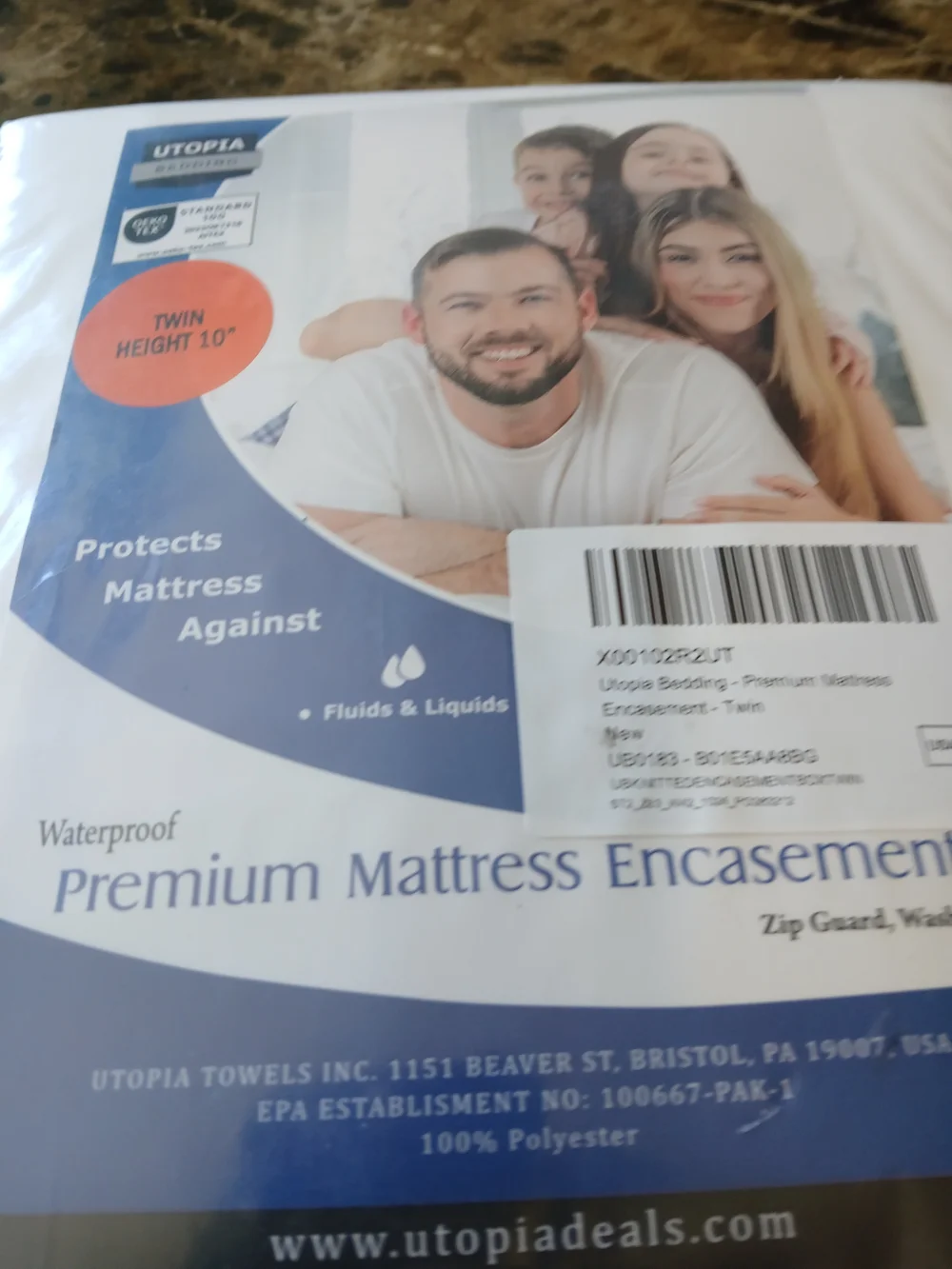 Utopia Bedding Waterproof Premium Mattress Encasement - White (Twin)